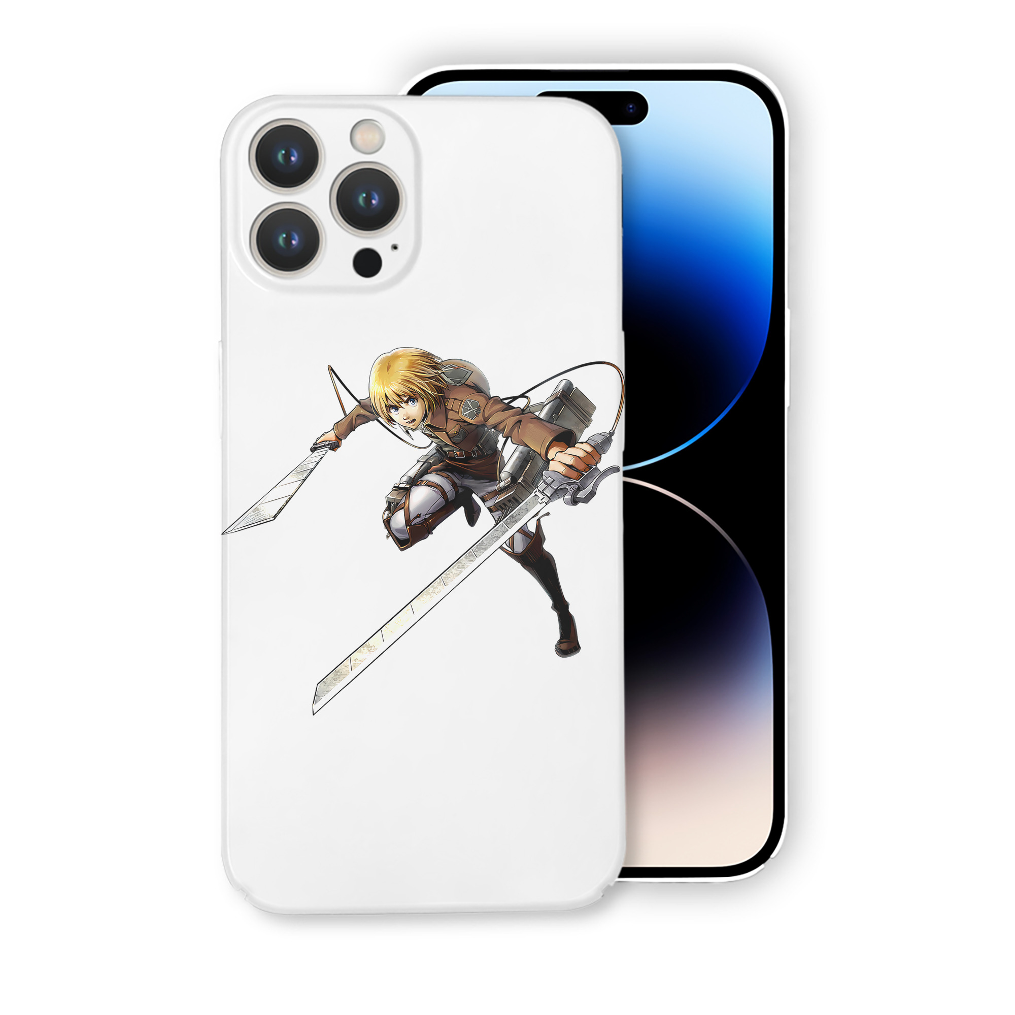 （画像用） 進撃の巨人 アルミン·アルレルト Attack on Titan Armin Arlert 【iPhone 14シリーズ対応】ハードケース